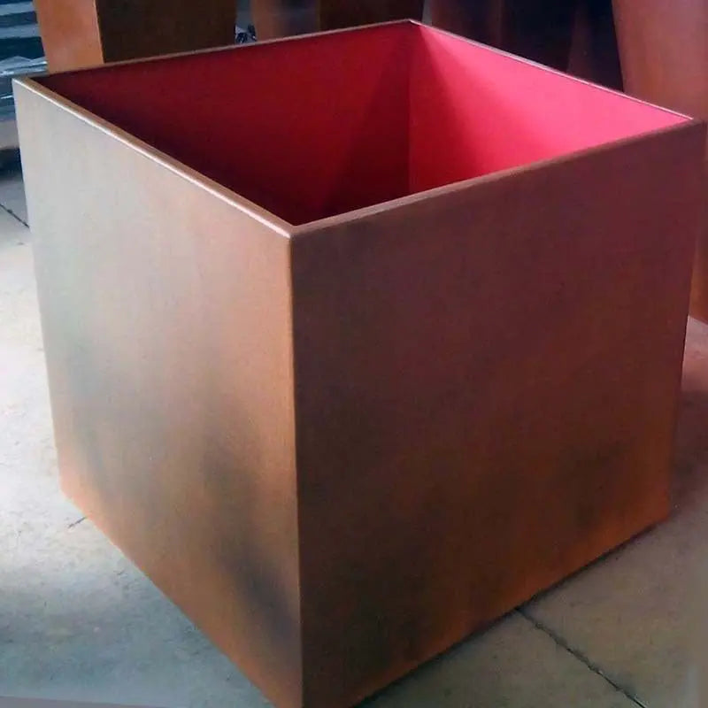 Jardinera Cubo Acero Corten / Unidad / 80x80x80 Cm_4