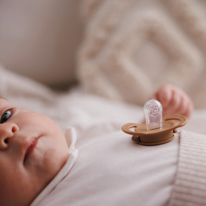 Chupetes Tetina Simétrica De Silicona 0-6 Meses Beige_3