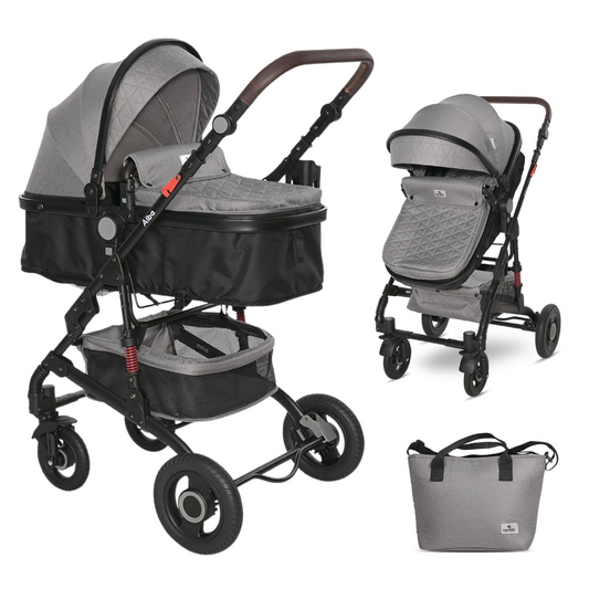 Carrito De Bebé Dúo Convertible Alba Premium Opaline Grey_0