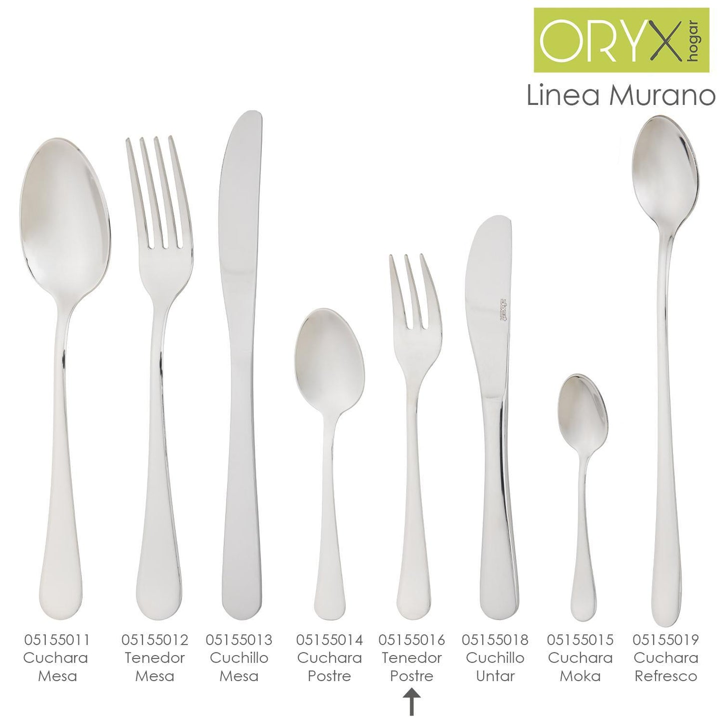 Tenedor Postre Murano 145 Mm.caja 12 Unidades