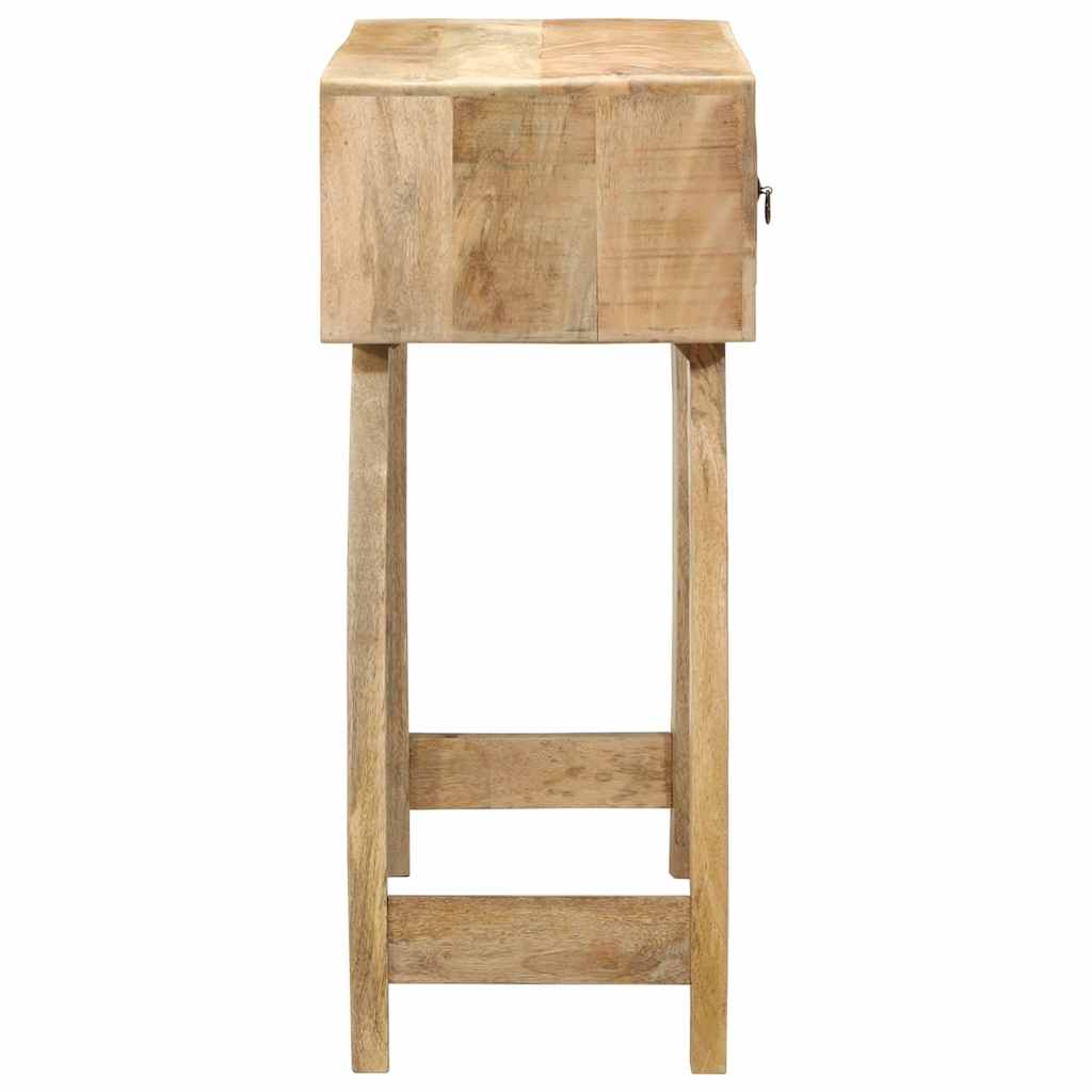 Mesa Consola Madera Maciza De Mango Rugosa 90x32x75 Cm_1