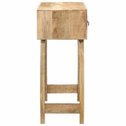 Mesa Consola Madera Maciza De Mango Rugosa 90x32x75 Cm_1