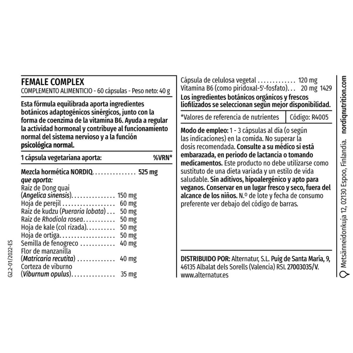 Female Complex 60 Cápsulas