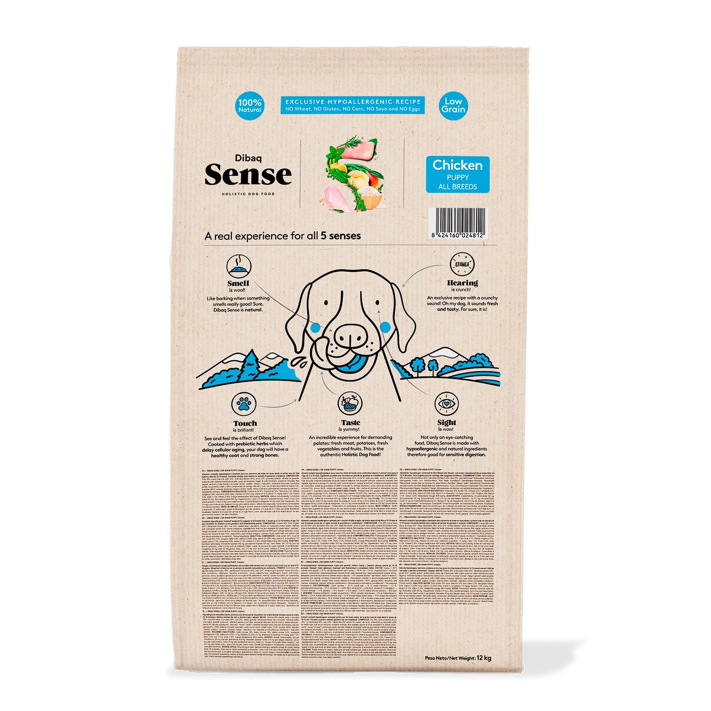 Dibaq Sense Low Grain Pollo Cachorro 12 Kg_1
