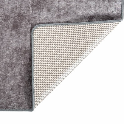 Alfombra Lavable Antideslizante Gris 160x230 Cm / Vetonek_3