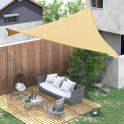 Outsunny Toldo De Vela Sombrilla Parasol Rectángulo Tejido De Poliester 185 G/m²_1