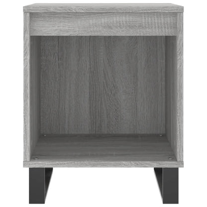 Mesita De Noche 2 Uds Madera Ingeniería Gris Sonoma 40x35x50 Cm_3