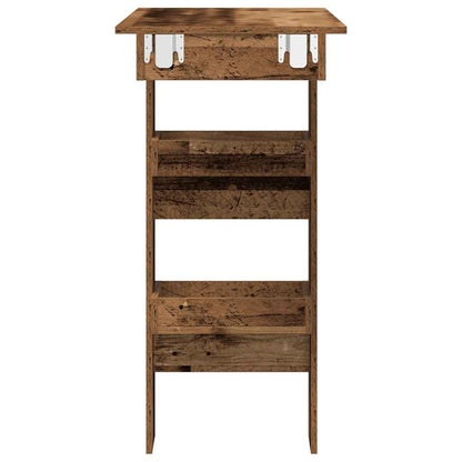 Mesa De Bar De Pared Madera Contrachapada Envejecida_3