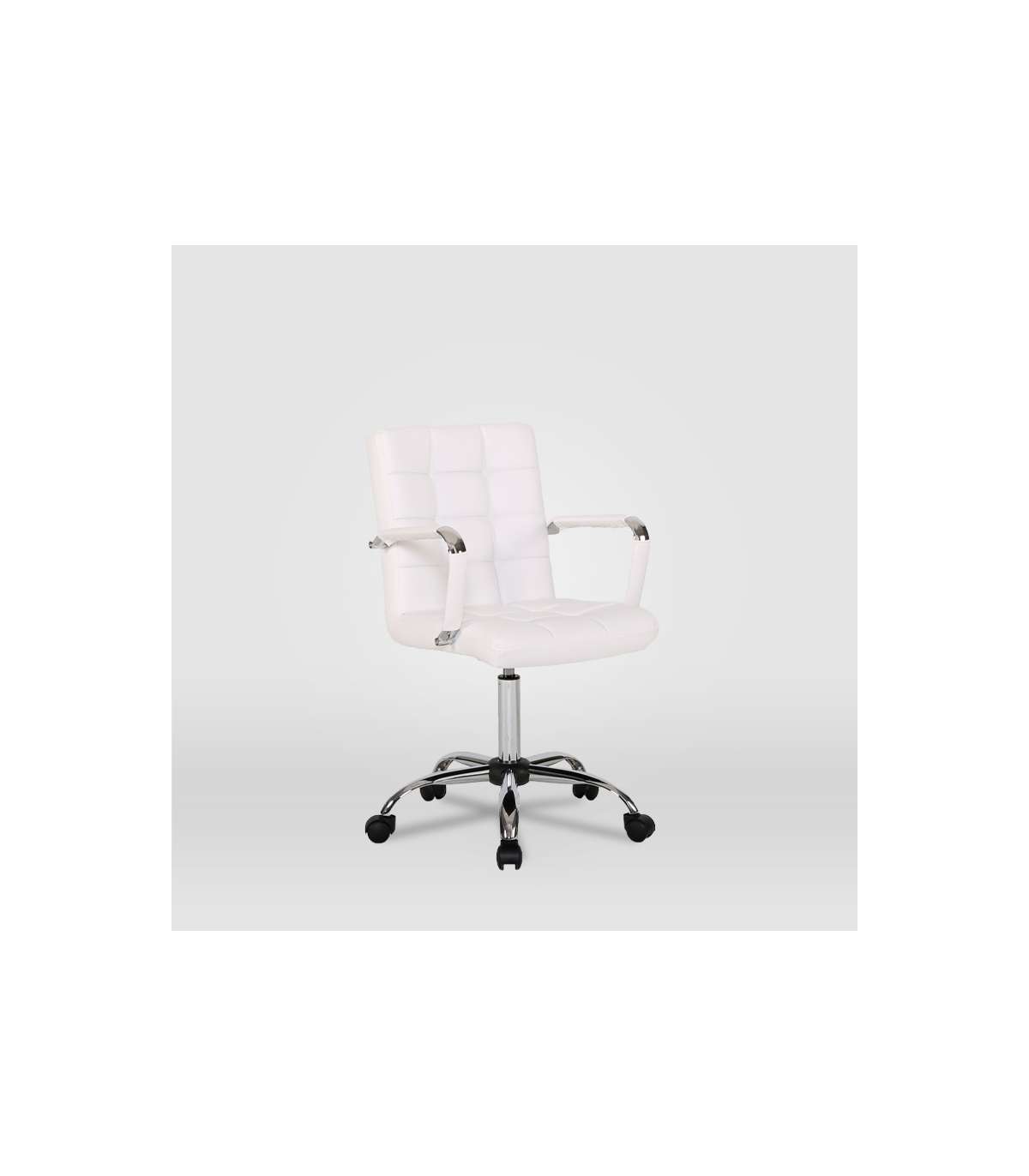 Silla De Oficina Isabella En Blanco. Alto: 89-104, Ancho: 51, Fondo: 49._1