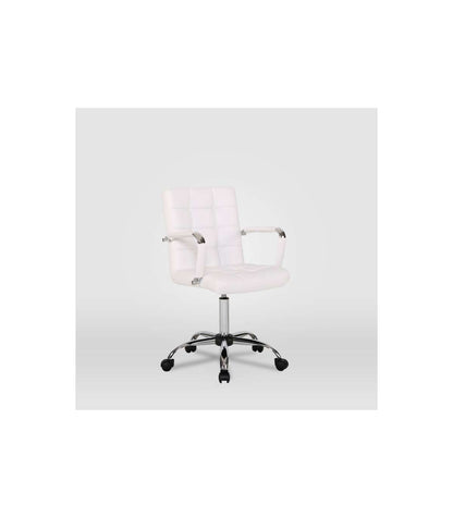 Silla De Oficina Isabella En Blanco. Alto: 89-104, Ancho: 51, Fondo: 49._5