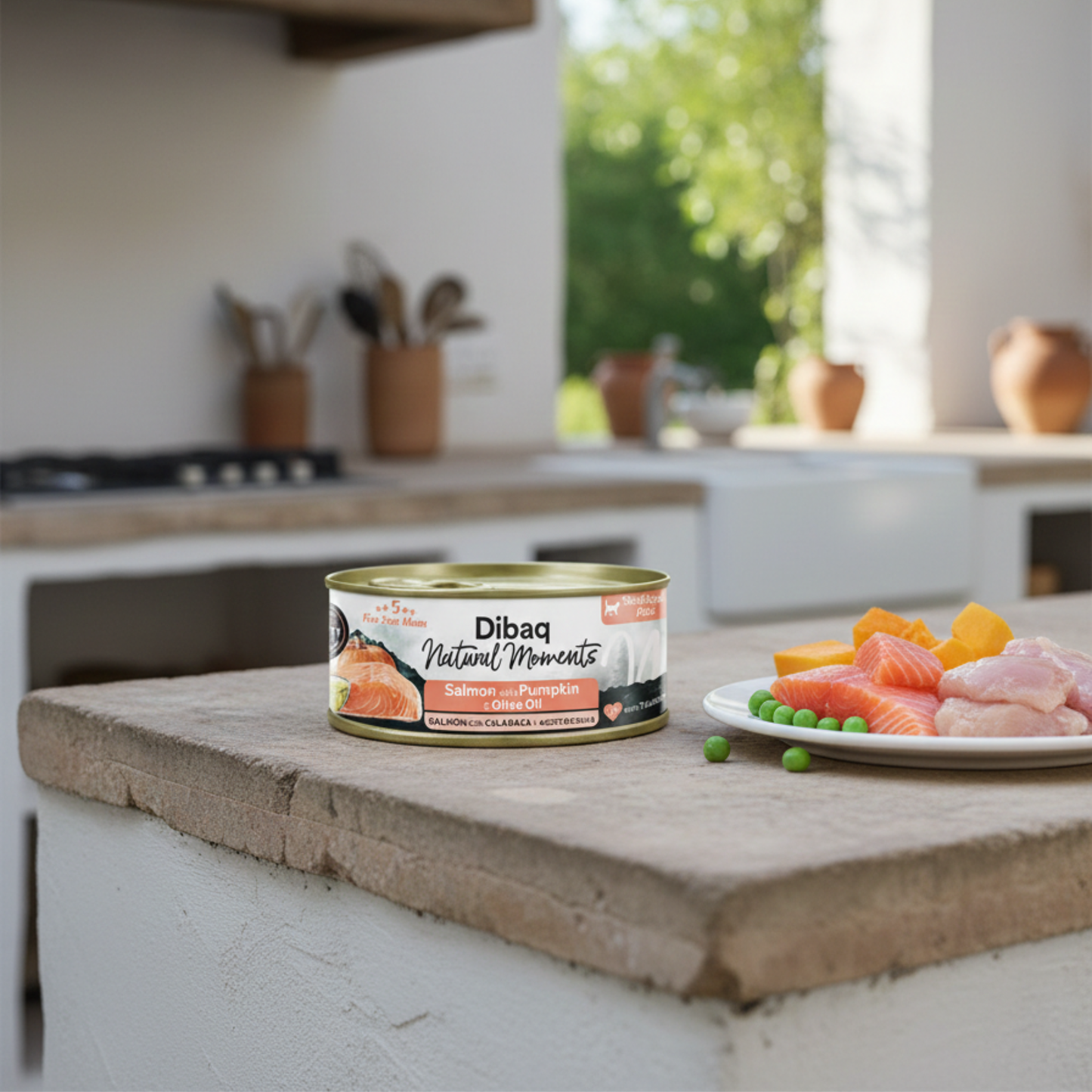 Dibaq Natural Moments 5 Star Esterilizados Salmón Con Calabaza, 12 Latas X 70gr_2