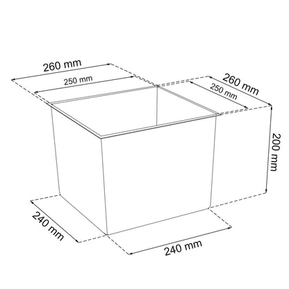 2 Unidades De Macetero Zanvic Urbi 26,6 Litros De Plástico Fower Pot Con Interior Liner 27 X 27 X 50 Cm Blanco_3