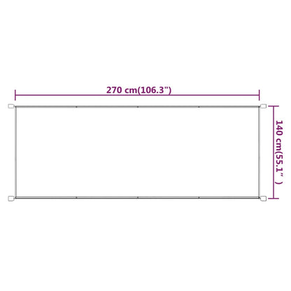 Toldo Vertical Tela Oxford Azul 140x270 Cm_5