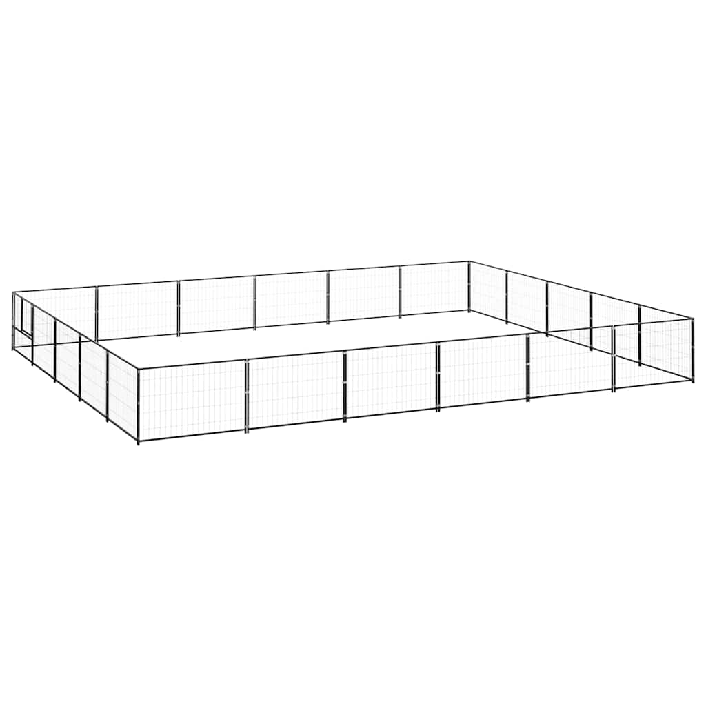 Perrera Acero 30 M² Negra_0