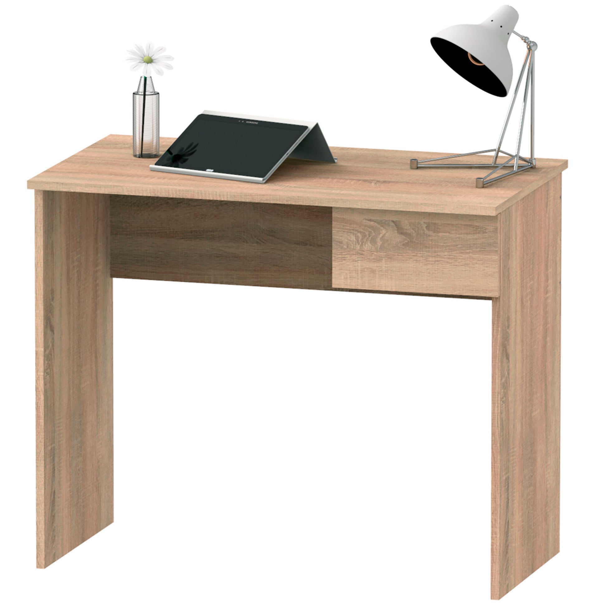 Escritorio, Mesa De Ordenador 75x90x50cm, 1 Cajón, Oficina, Habitación Juvenil, Desk, Briebe, Nova, Madera_2