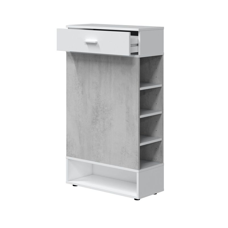 Zapatero 1 Cajón Multiusos Melamina, Blanco, 67 X 119 X 28cm_3