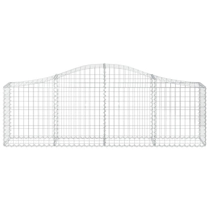 Cestas De Gaviones 12 Uds Forma De Arco Hierro 200x30x60/80 Cm_3