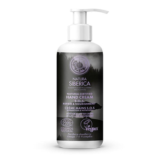 Crema de manos SOS reparación y nutrición Natura Siberica 250 ml