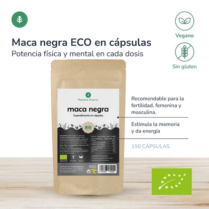 Maca Negra BIO Planeta Huerto 150 cápsulas