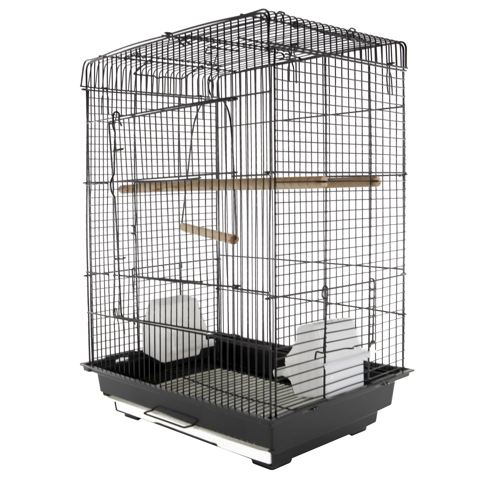 Pawhut Jaula Para Pájaro Espaciosa Jaula De Aves Con Techo Abierto Con Soportes_0