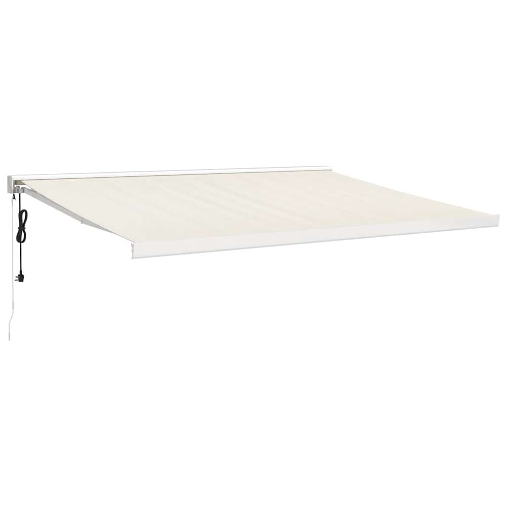 Toldo Retráctil Aluminio Y Tela Color Crema 4x3 M_0