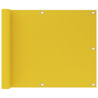 Vidaxl Toldo Para Balcón Hdpe Amarillo 75x600 Cm_0