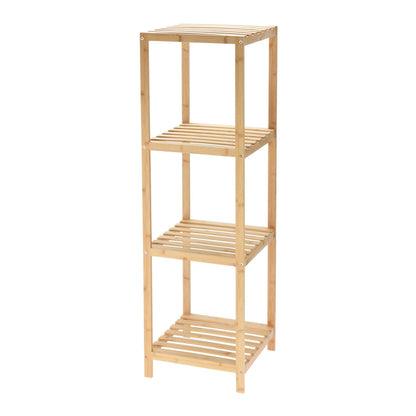 Well Home Estantería De Almacenamiento En Bambú Con 4 Nivles H.110cm