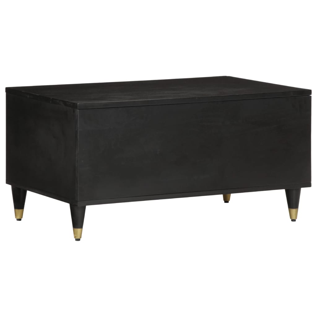 Mesa De Centro De Madera Maciza De Mango 80x50x40 Cm_3