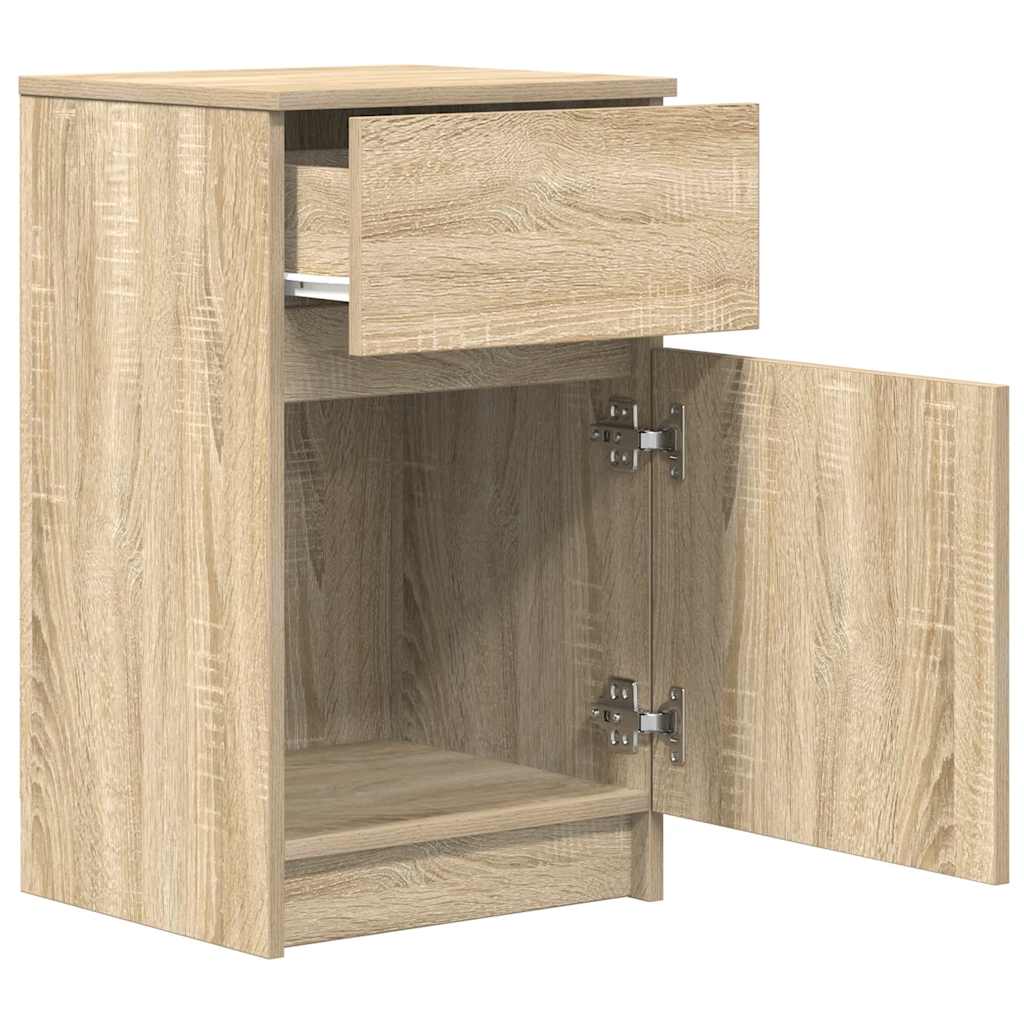 Mesitas Noche 2 Uds Madera Ingeniería Roble Sonoma 39x35x65 Cm_4