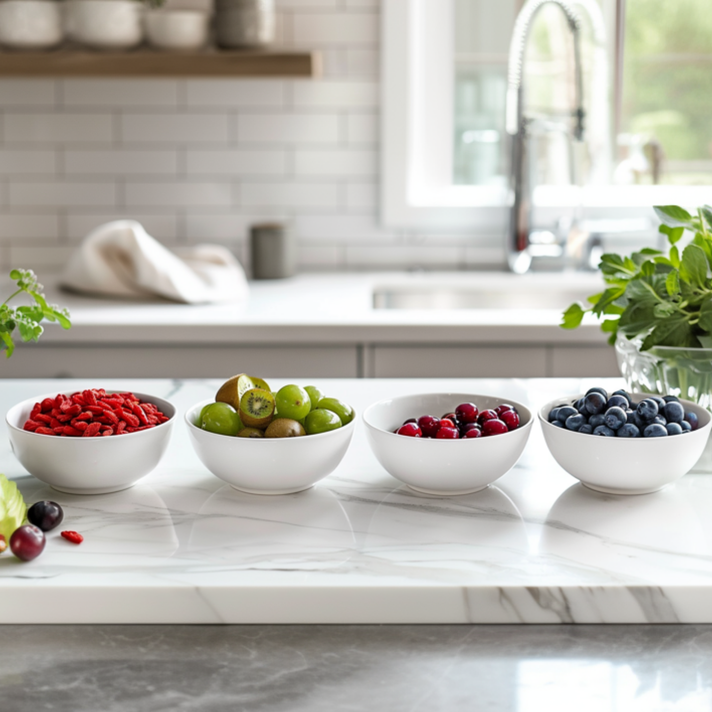 Mezcla Para Batidos - 8 Pzs - Actinidia Vaccinium Lycium - A25-40cm - ⌀9cm