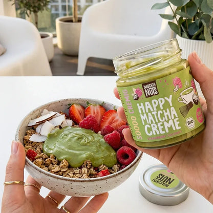 Crema De Untar De Matcha, Coco, Fresa Y Anacardo Happy Matcha Naughty Nuts 250g Bio_2