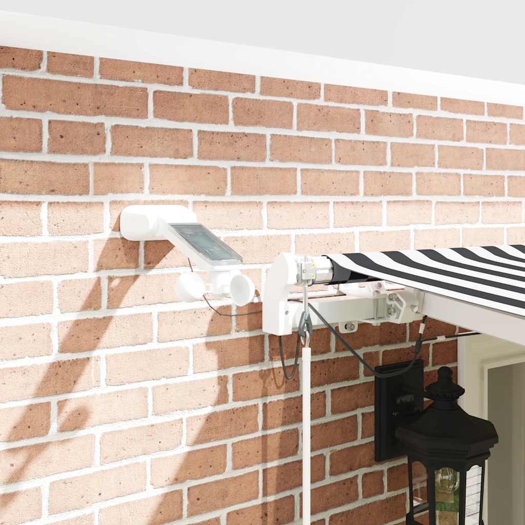 Toldo Retráctil Automático Luces Led Antracita Blanco 600x300cm_3
