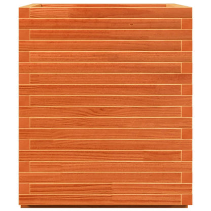 Jardinera Madera Maciza De Pino Marrón Cera 90x60x72,5 Cm_5