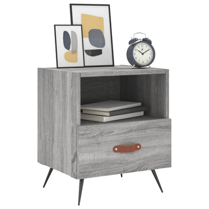Mesitas Noche 2 Uds Madera Ingeniería Gris Sonoma 40x35x47,5 Cm_1