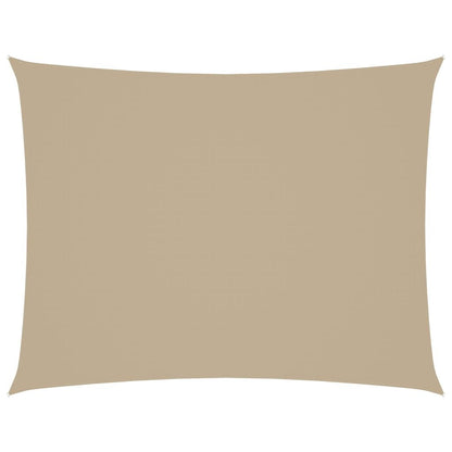 Vidaxl Toldo De Vela Rectangular Tela Oxford Beige 4x5 M_0