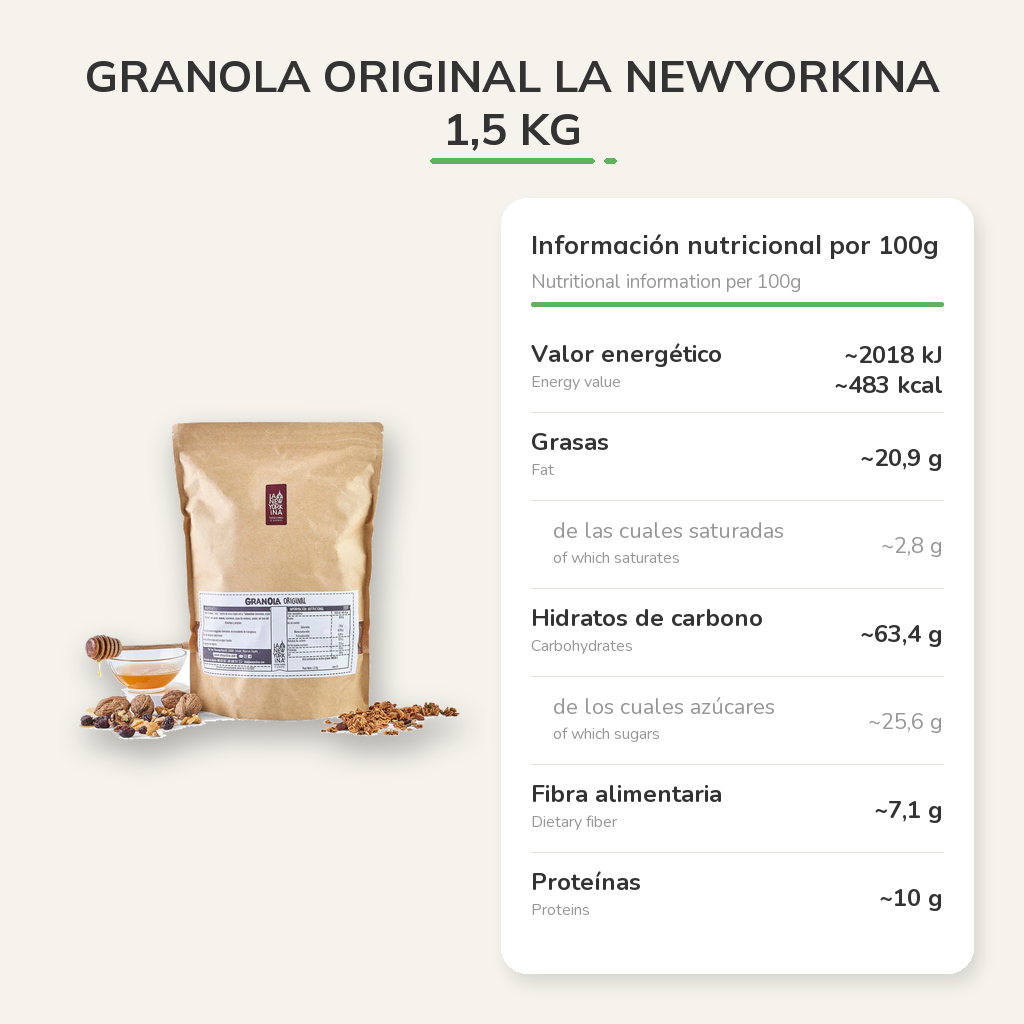 Información nutricional
