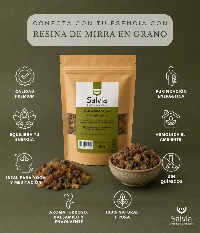 Salvia - Resina Mirra En Grano, Granel | 50g_2