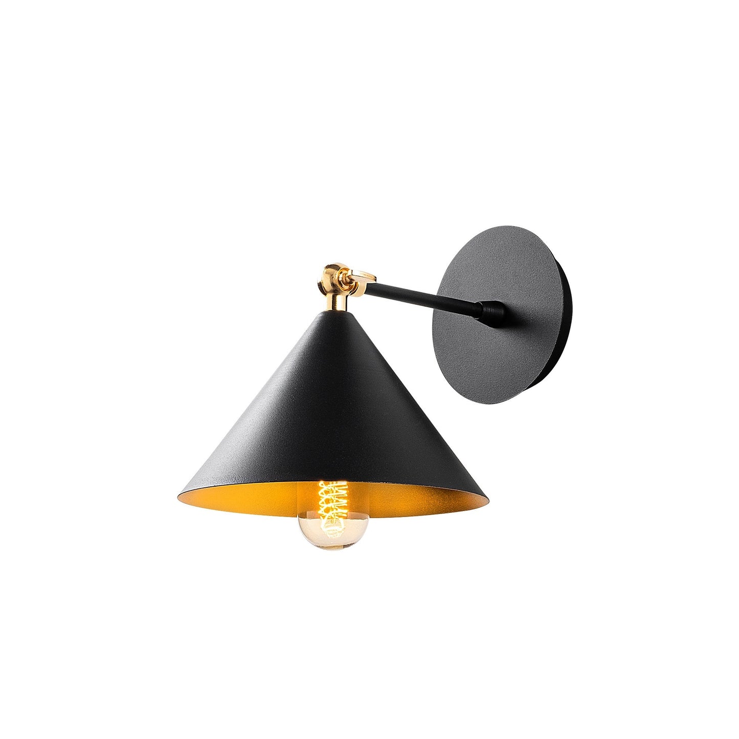 Aplique De Pared, Metal , Negro, 19x26x20, Casquillo E 27 Max 40 W_2