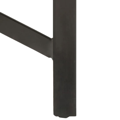 Mesa De Bar Madera Maciza De Mango Rugosa 120x58x107 Cm_4