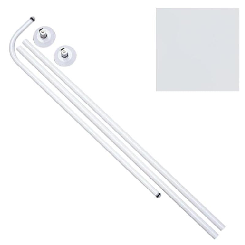Barra Baño Curva 18 Mm. (80x110 A 196) Blanco_0