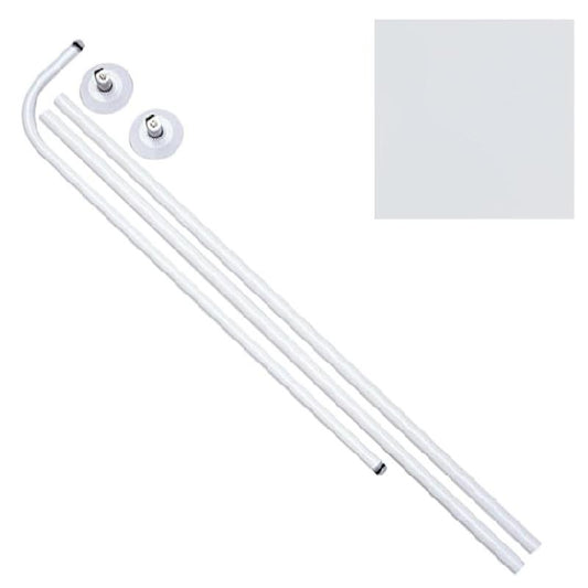 Barra Baño Curva 18 Mm. (80x110 A 196) Blanco_0