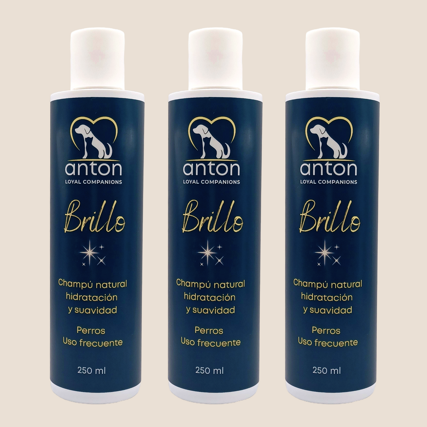 Champú Natural Para Perros “brillo” - Pack Ahorro - 3x250 Ml_0
