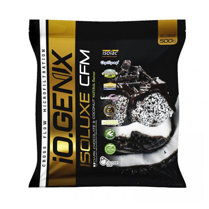 Isoluxe Cfm - 500g - Chocolate Negro Con Coco - Proteína De Aislado De Suero Isolate - Io.genix_0