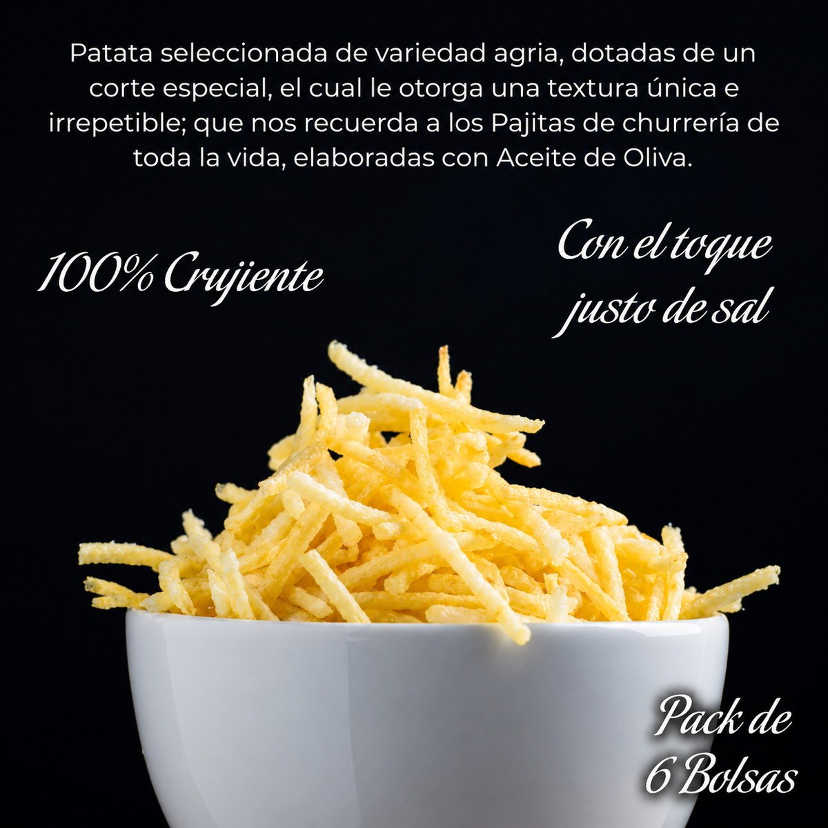 Patatas Fritas Artesanas | Pack 6 Bolsas Patatas Fritas Con Aove Para Hamburguesas Y Platos Preparados_1