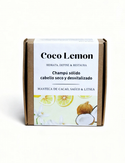 Champú Sólido Bio Cabello Seco Y Desvitalizado, Coco Lemon_0