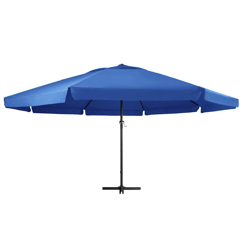 Vidaxl Sombrilla De Jardín Con Palo De Aluminio Azul Azure 600 Cm_1