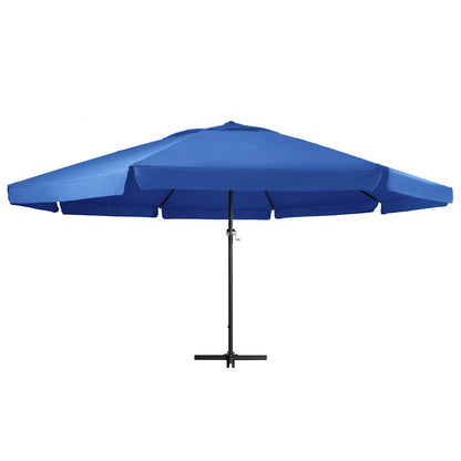 Vidaxl Sombrilla De Jardín Con Palo De Aluminio Azul Azure 600 Cm_1