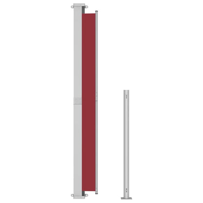 Vidaxl Toldo Lateral Retráctil Para Patio Rojo 220x500 Cm_3