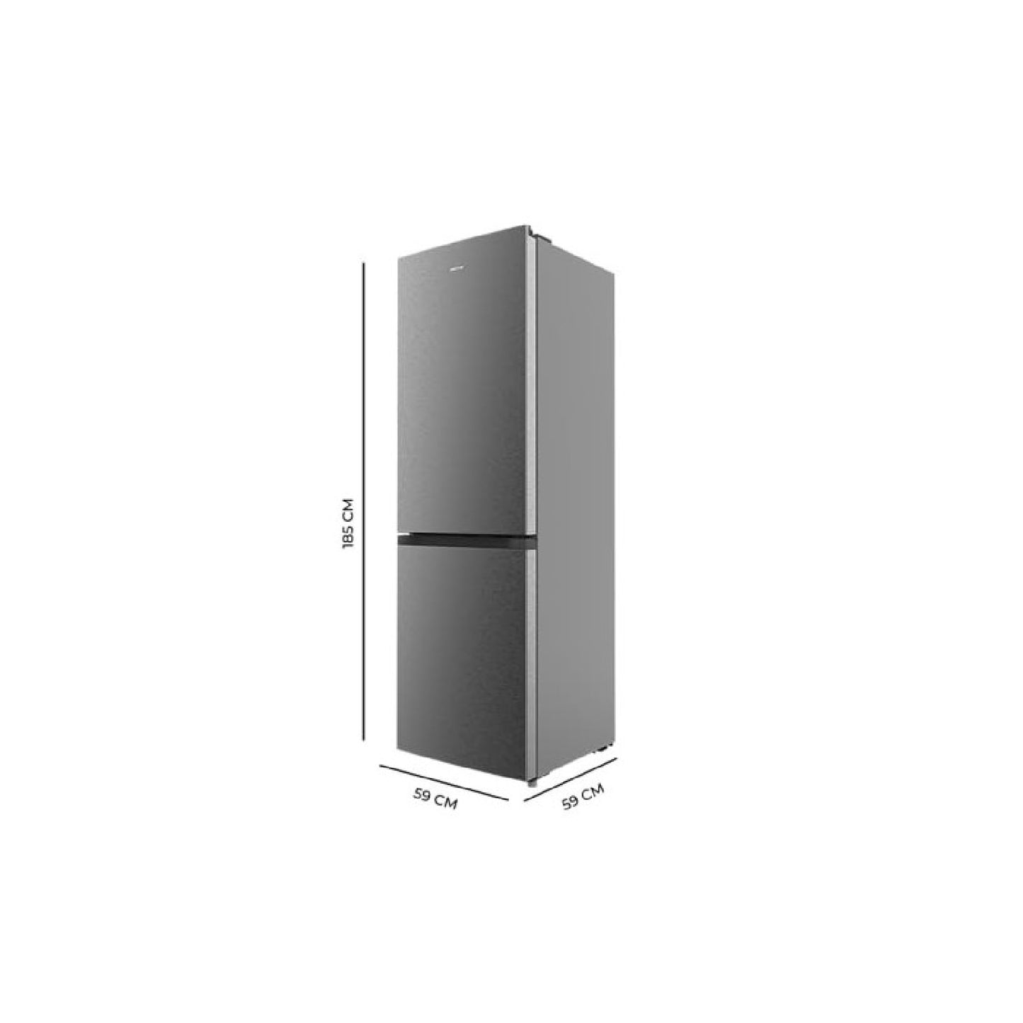 Cecotec Frigorífico Combi 2 Puertas Bolero Coolmarket Combi 296 Df Dark E, Dark Inox, 296 L, 60 Cm De Ancho_1