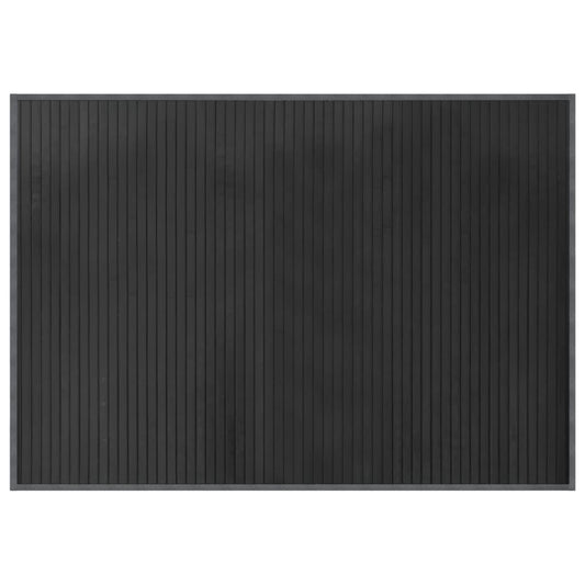 Vidaxl Alfombra Rectangular Bambú Gris 70x100 Cm_0
